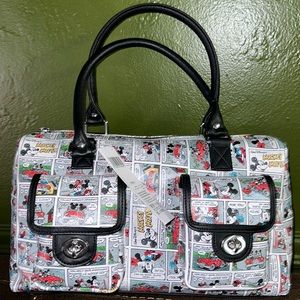 Disney Satchel bag- mickey and minnie comic